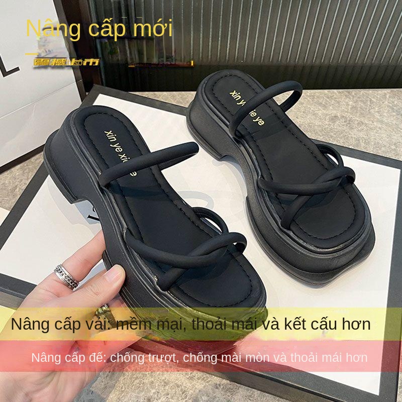 Dép Sandal Đế Dày Thời Trang Mùa Hè 2023 Mới Cho Nữ
