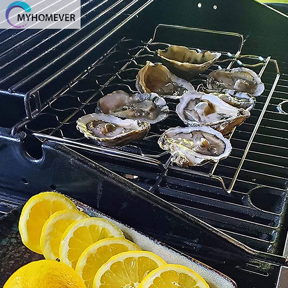 Vỉ Nướng BBQ Bằng Thép Không Gỉ Tái Sử Dụng Tiện Lợi