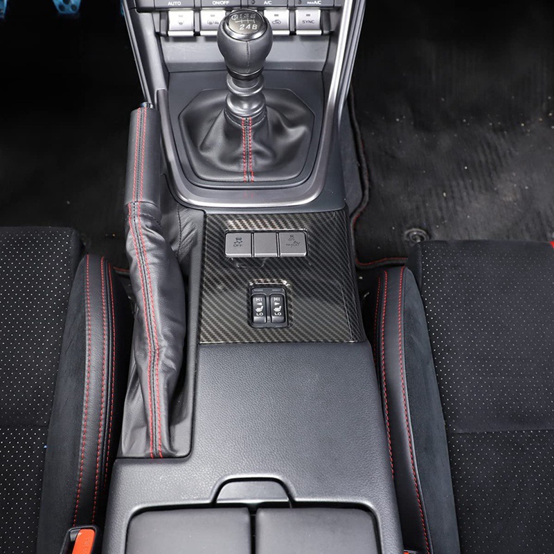 1 Miếng Dán Nút Điều Khiển Nhiệt Độ Ghế Ngồi Xe Hơi Subaru BRZ Toyota 86 2022 Bằng Sợi Carbon