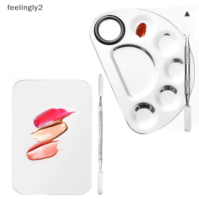 Bộ Dụng Cụ Trộn Màu Trang Điểm / Làm Móng Bằng Thép Không Gỉ