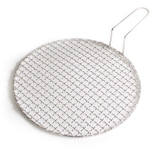 Vỉ nướng tròn caro cán vòng inox / vỉ nướng tròn inox dày