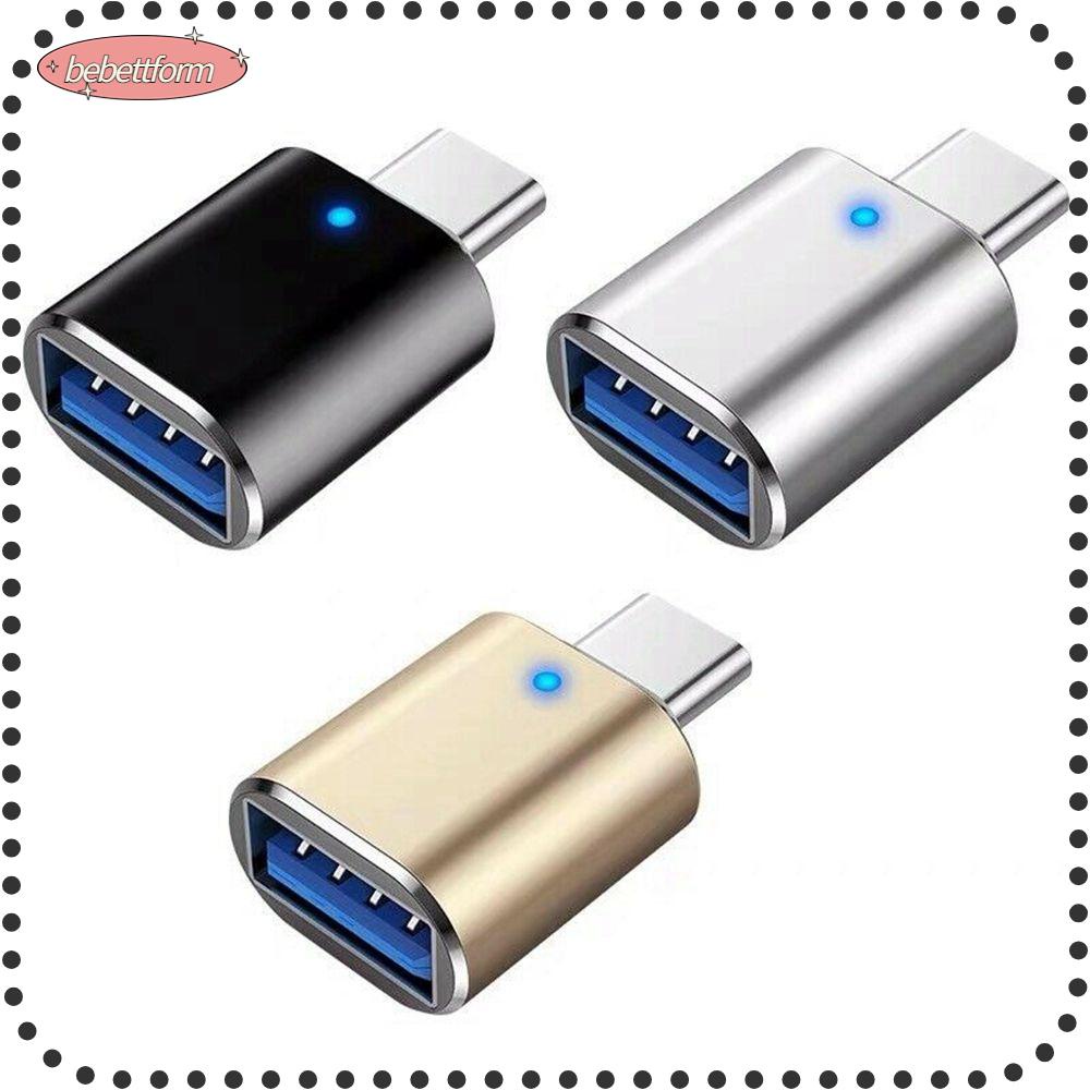 BEBETTERM Dây Cáp Chuyển Đổi Type C Sang USB 3.0 Có Đèn Cho Điện Thoại Di Động