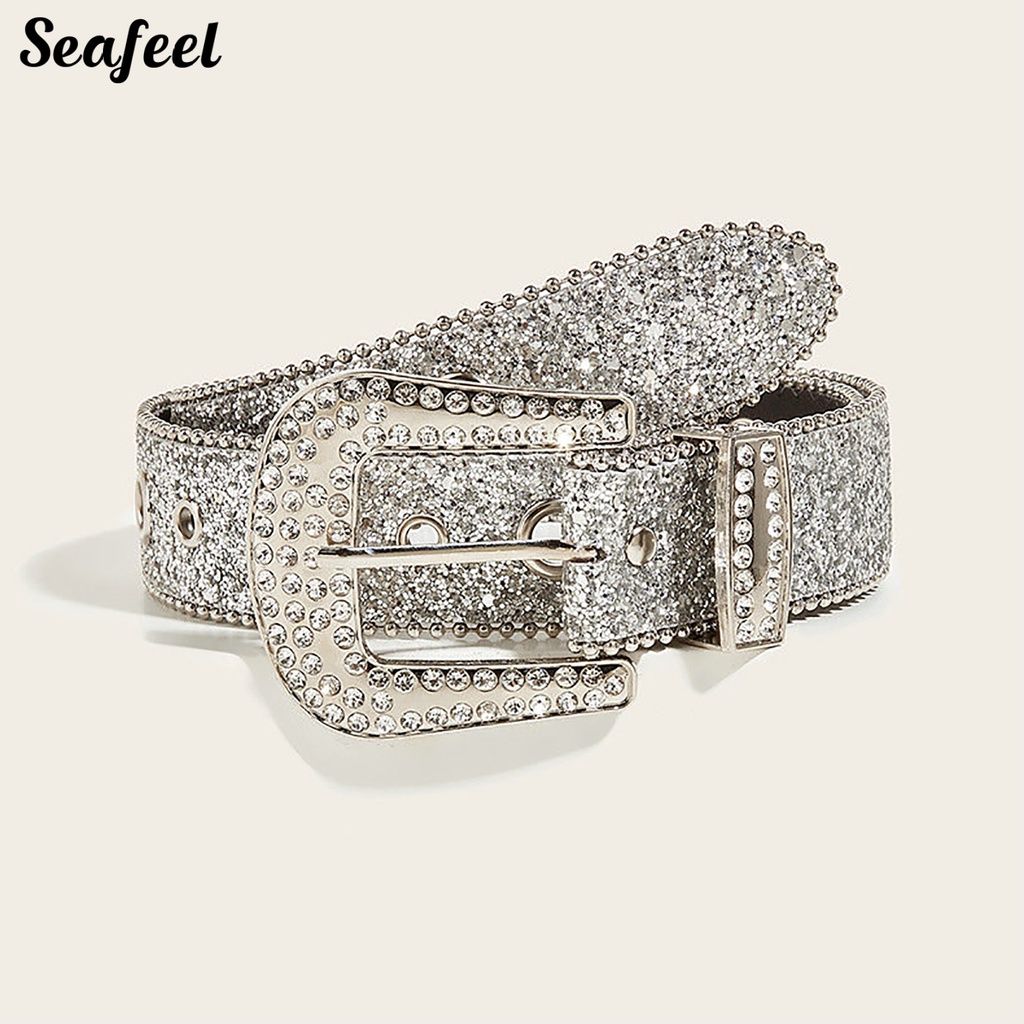 Móc Cài Áo Giả Da Nhiều Lỗ Đính Đá Kim Sa Nhiều Màu Tùy Chỉnh Thời Trang Cho Nữ