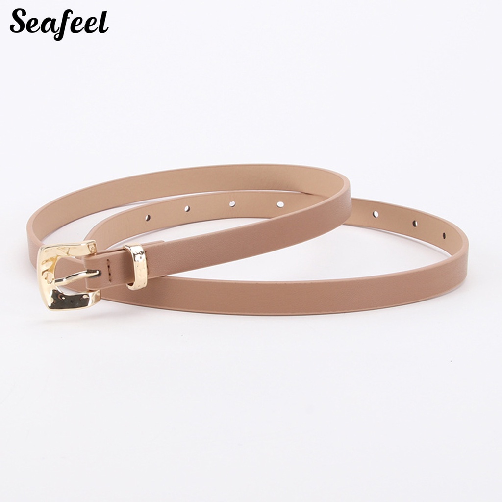 Thắt Lưng Da Nhiều Lỗ Cài Khóa Có Thể Điều Chỉnh Phong Cách Cổ Điển