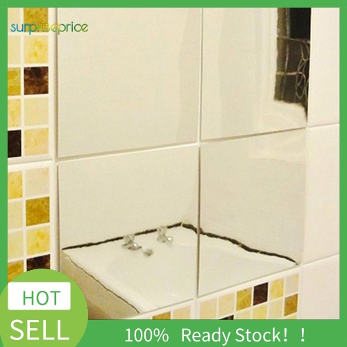 Set 9 Hoặc 16 Miếng Dán Tường Trang Trí Hình Vuông Họa Tiết Lưới Sáng Tạo DIY