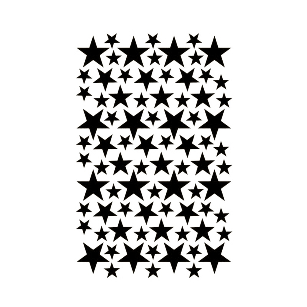 Set 39 Miếng Dán Tường Hình Ngôi Sao Năm Cánh Có Thể Tháo Rời Trang Trí Phòng Ngủ Cho Bé