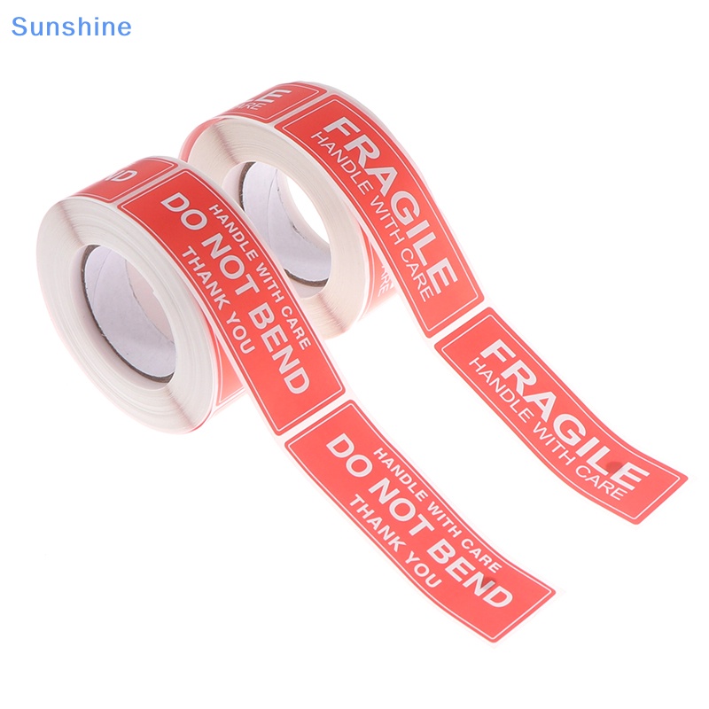 Set 250 Nhãn Dán Cảnh Báo Fragile Có Tay Cầm Chăm Sóc Không Uốn Cong