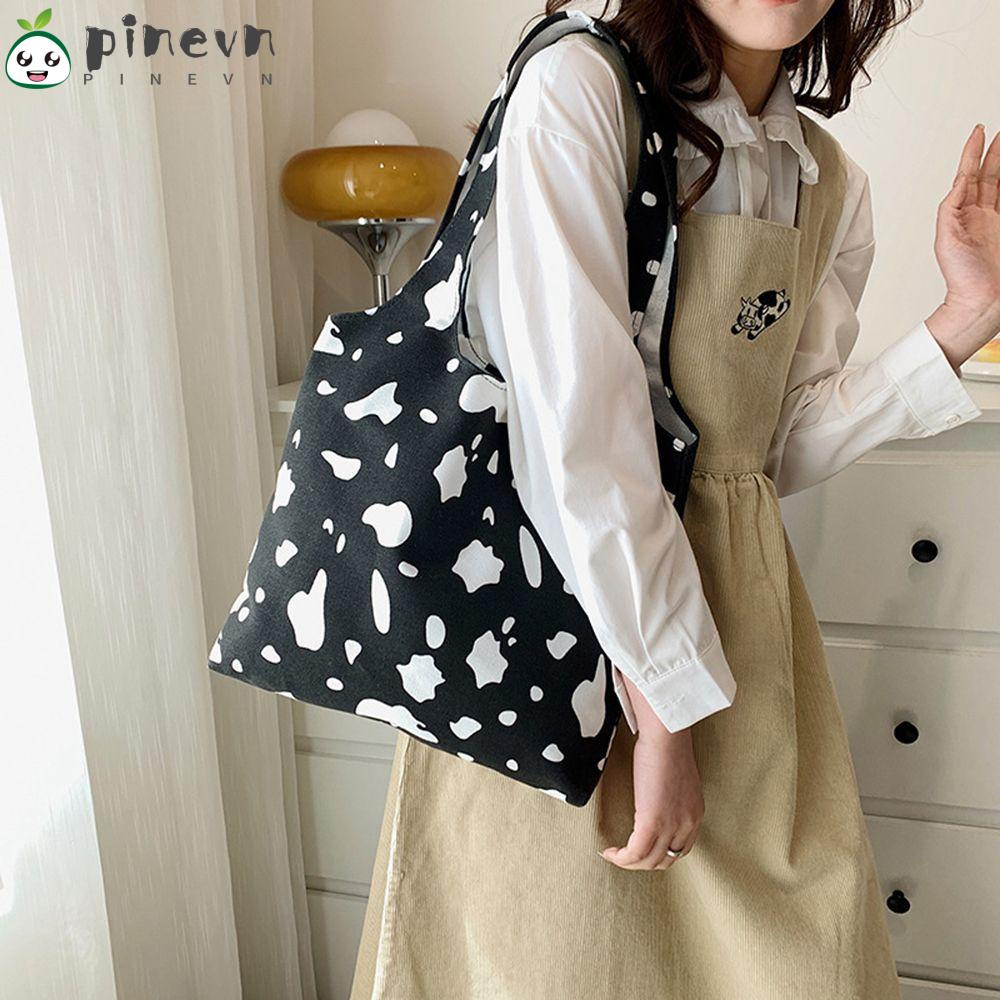 PINEVN Túi Đeo Vai Cỡ Lớn Kẻ Sọc Xinh Xắn Cho Nữ