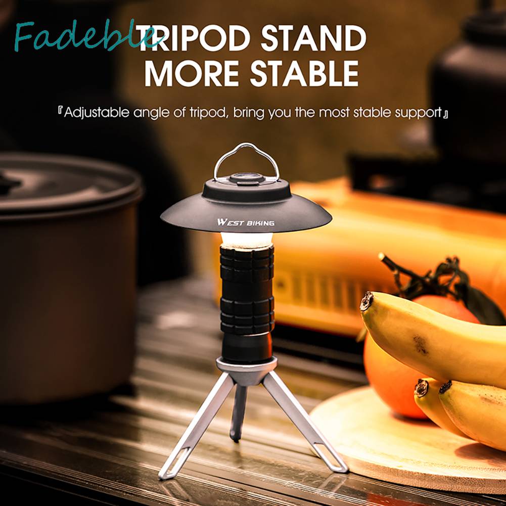 Đèn Pin Sạc USB Mini 2200mAh Mang Đi Cắm Trại Tiện Dụng