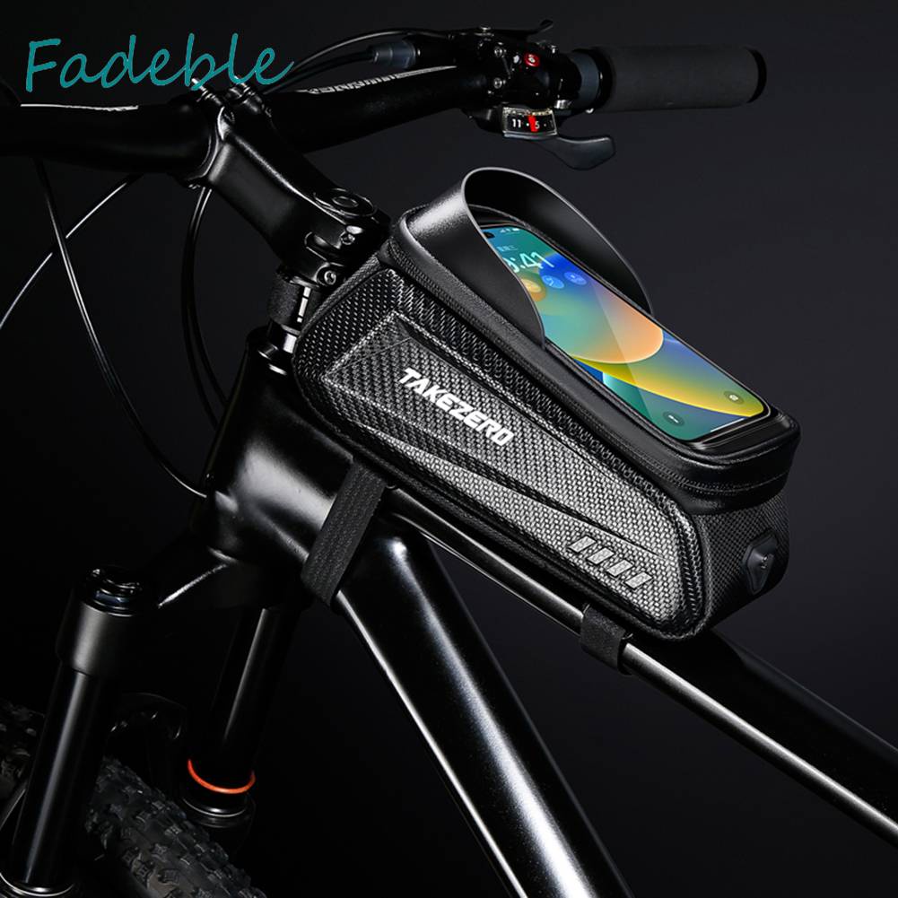 Túi Đựng Điện Thoại Cảm Ứng 1L Họa Tiết Phản Quang Chống Thấm Nước Gắn Xe Đạp Ốp