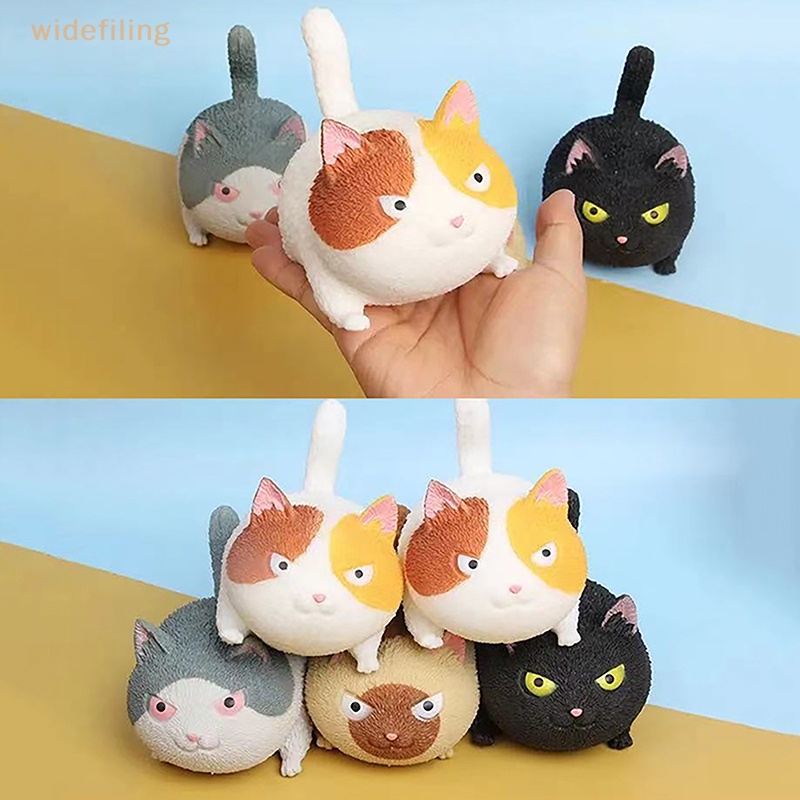 Đồ Chơi Nắn Bóp Đàn Hồi Giảm Stress Hình Mèo Hoạt Hình