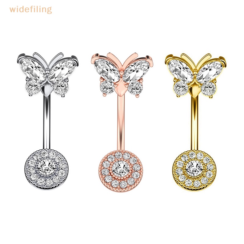 Khuyên RốN HìNh BướM ĐíNh Đá ThờI Trang