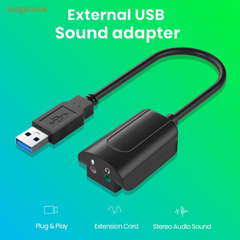 Card Âm Thanh USB Giắc Cắm 3.5mm Chuyên Dụng Cho Laptop / Tai Nghe / Thẻ Âm Thanh