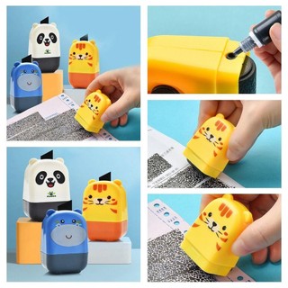 Darnell Rolling Privacy Seal, Express Bill Applicator Express Unpacking Security Stamp Roller, Portable Roller Cutter Privacy Applicator Self-Inking Confidential Seal Sinh viên
