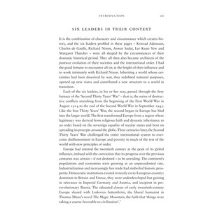 Leadership: Six Studies In World Strategy
