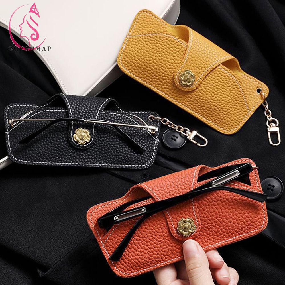 OCEANMAP Hộp Đựng Bảo Vệ Mắt Kính Chống Thấm Nước In Họa Tiết Hoa Sang Trọng Tiện Dụng Cho Nữ