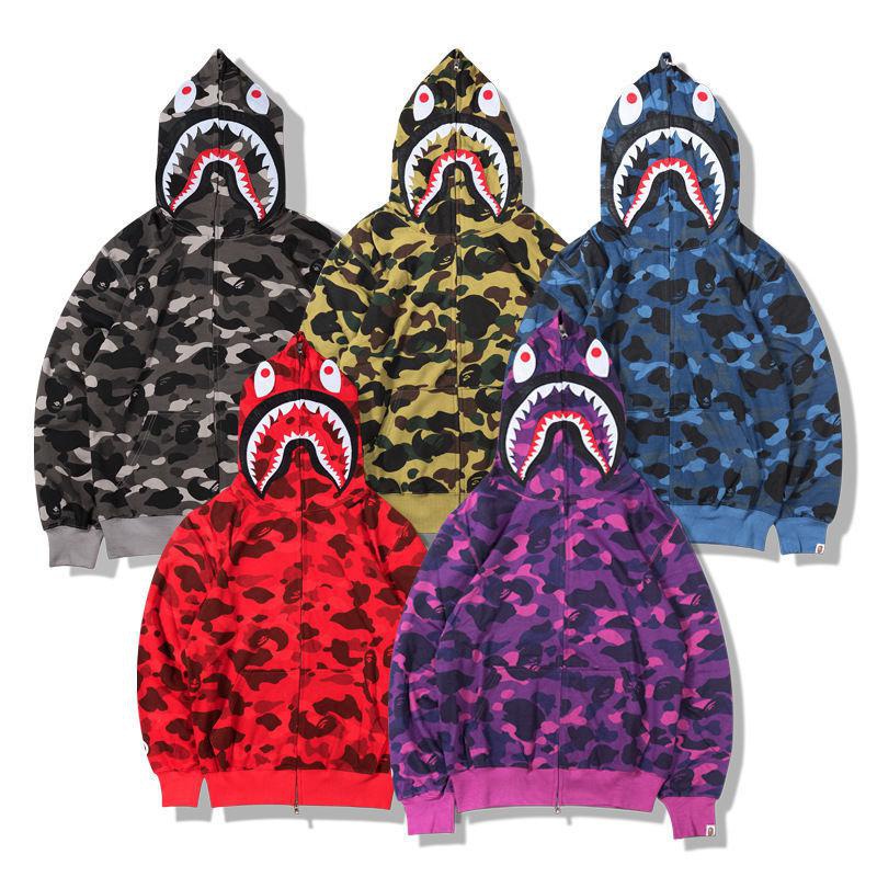 Bape Áo Khoác Sweater Dày Dặn Phong Cách Âu Mỹ Thời Trang Xuân Thu Mới Nhất