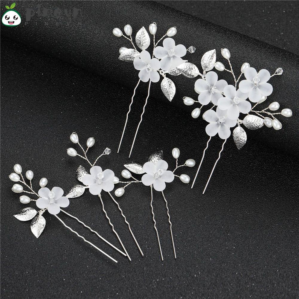 PINEVN Set 5 Kẹp Tóc Đính Đá Thời Trang Cho Nữ