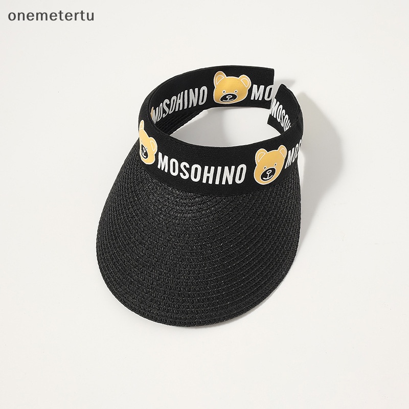 Mũ Cói Vành Rộng Hở Chóp Chống Nắng Thời Trang Mùa Hè Dễ Thương Cho Bé 2-8 Tuổi