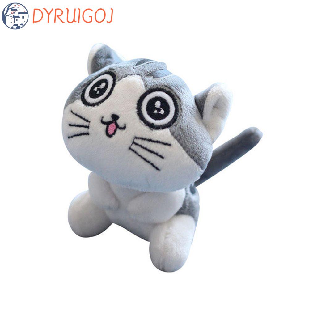 DYRUIDOJ Móc Khóa Hình Mèo Nhồi Bông Dễ Thương