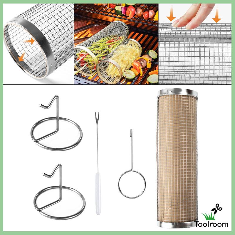 Giỏ Lưới Gọn Nhẹ Dùng Để Nấu Ăn BBQ Tiện Dụng