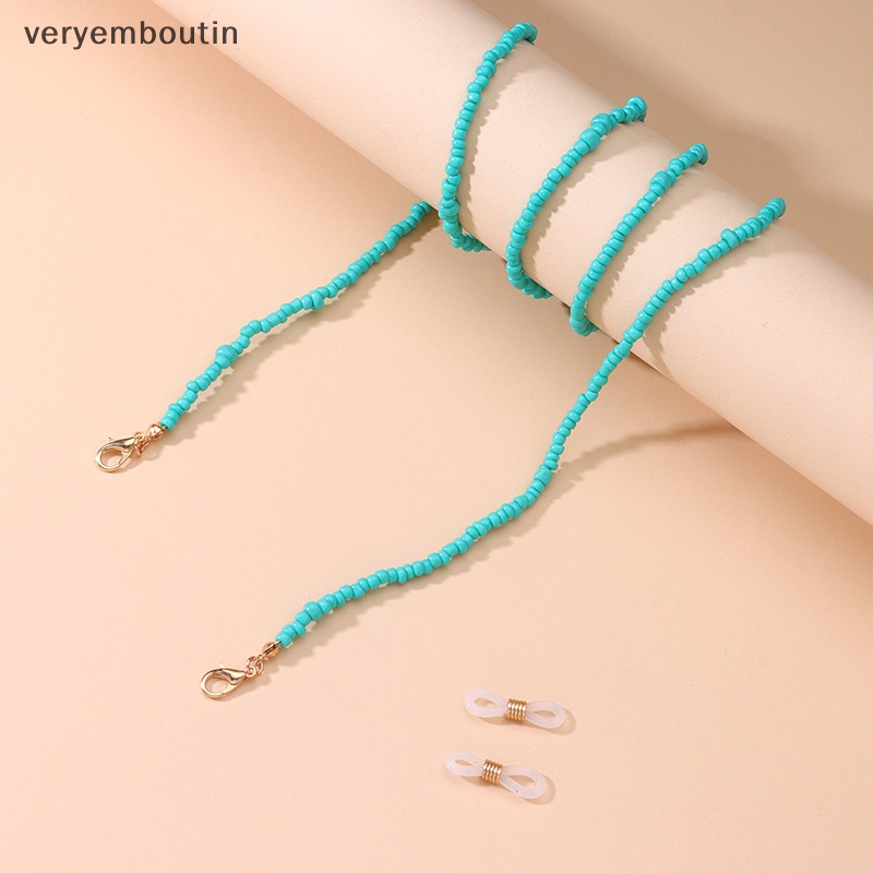 Dây Đeo Mắt Kính Đính Hạt Nhiều Màu Chống Trượt Cho Nữ