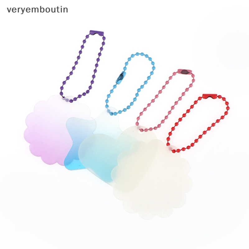 Set 5 / 10 / 15 Móc Khóa Trong Suốt Lấp Lánh Sáng Tạo