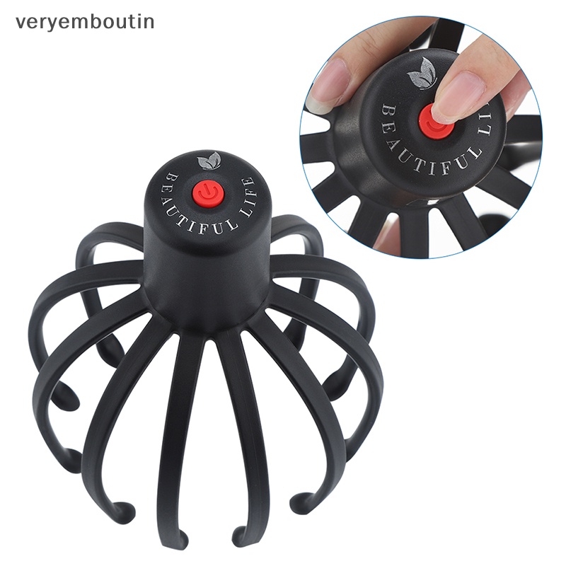 Dụng Cụ Mát Xa Da Đầu Hình Bạch Tuộc Bằng Điện