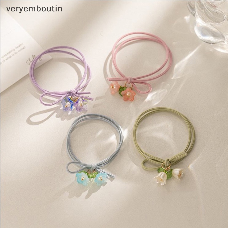 Set 2 Vòng Tay Co Giãn Mặt Hoa Xinh Xắn Cho Nữ