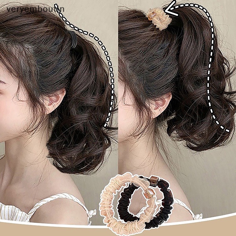 Bộ 2 Dây Cột Tóc Co Giãn Thời Trang Thanh Lịch Dành Cho Nữ