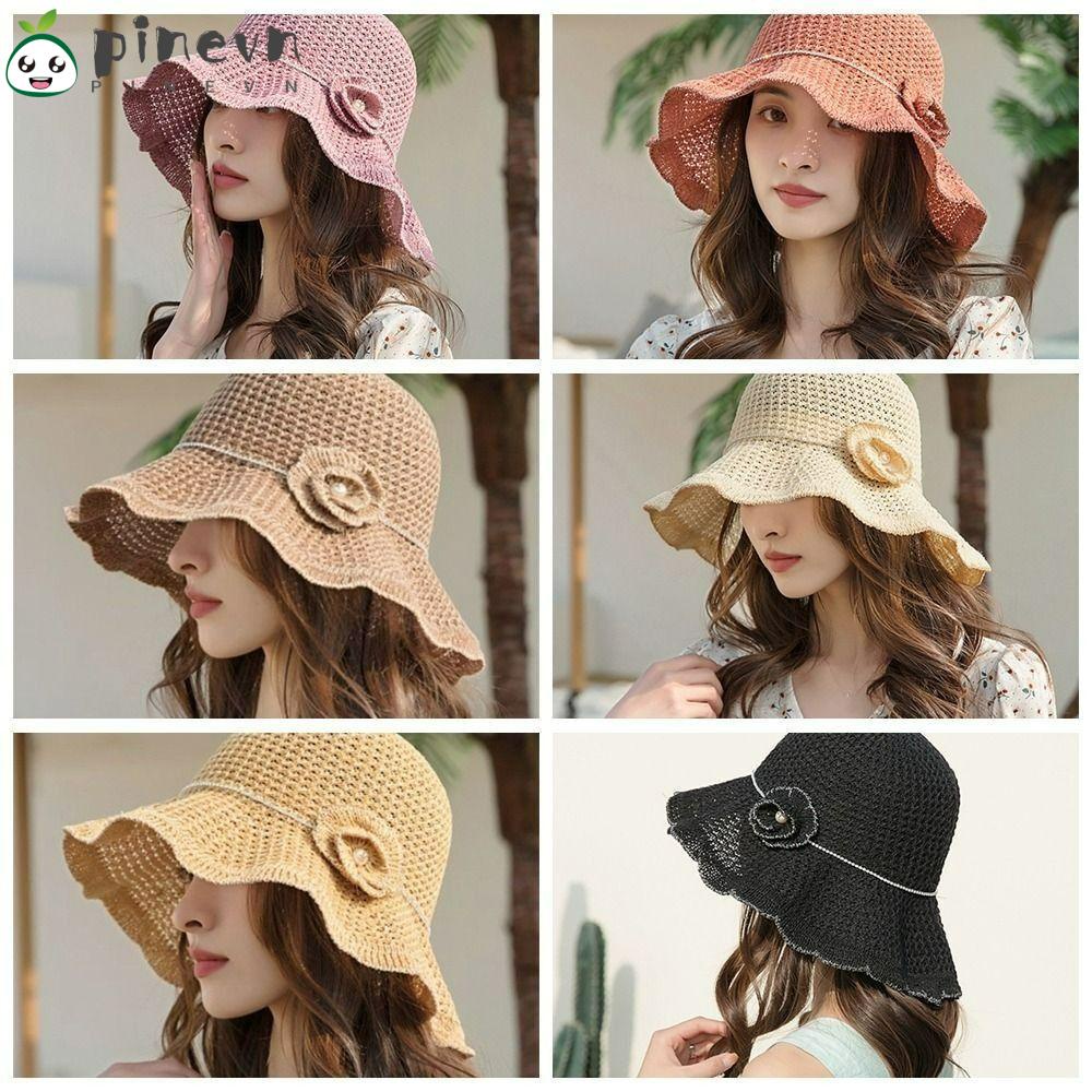 PINEVN Nón Tai Bèo Vành Rộng Thoáng Khí Nhiều Màu Sắc Đa Dạng Thời Trang