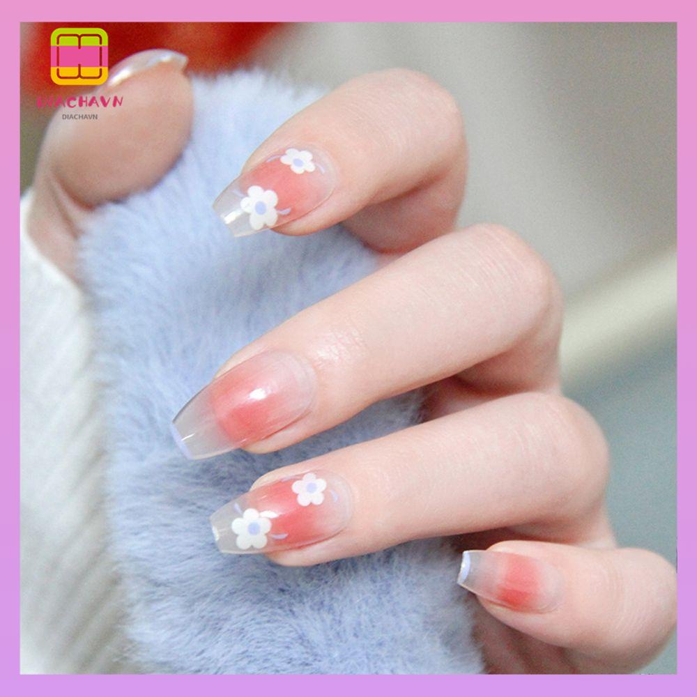 DIACHAVN Hộp 24 Móng Tay Giả Trang Trí Nghệ Thuật