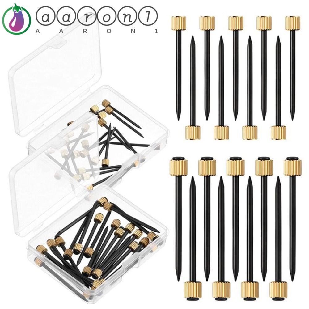 AARON1 Bộ 25 Móc Treo Khung Ảnh Bằng Kim Loại Màu Vàng Đồng 4x25mm / 4x3 mm