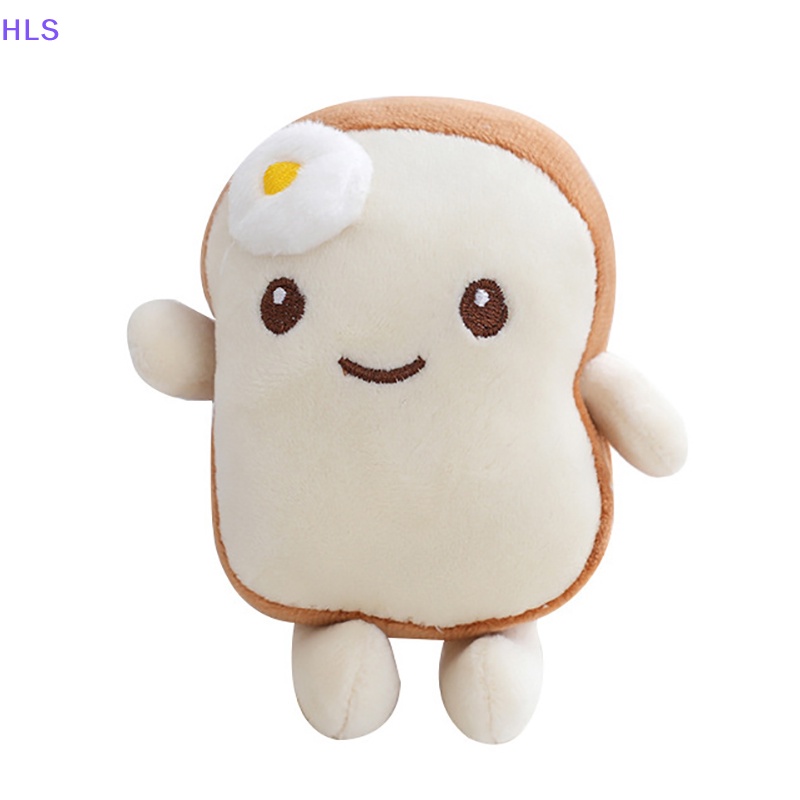 1 Móc Khóa Hình Bánh Mì Nhồi Bông Mềm Mại Kích Thước 12cm