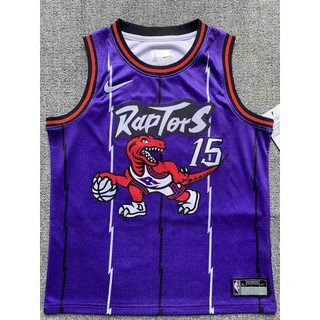 Bộ đồ thể thao bóng rổ jersey toronto raptors số 15 cá tính cho bé trai