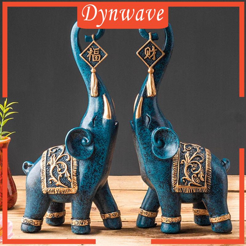 Set 2 Bức Tượng Voi Trang Trí Phong Cách Hiện Đại