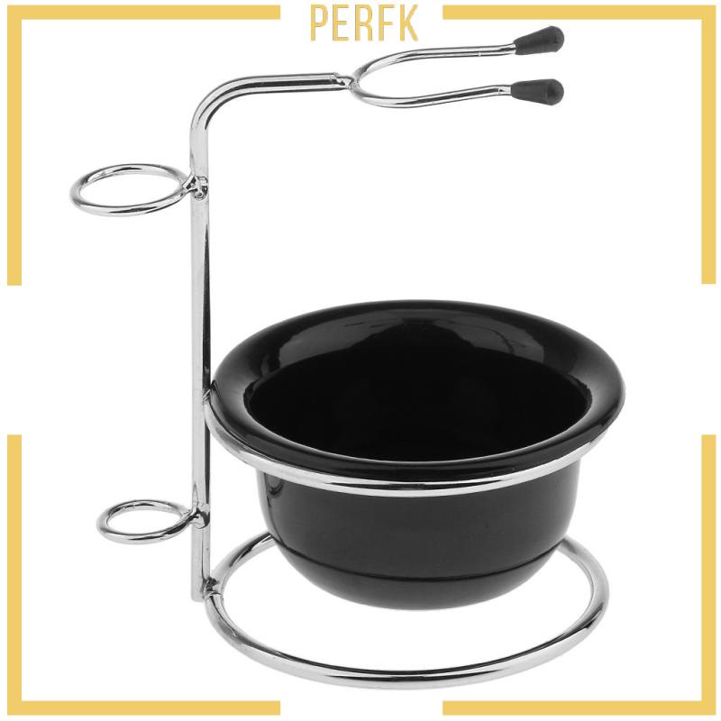 Giá Đỡ Cọ Cạo Râu Bằng Thép Không Gỉ &amp; Cốc Acrylic