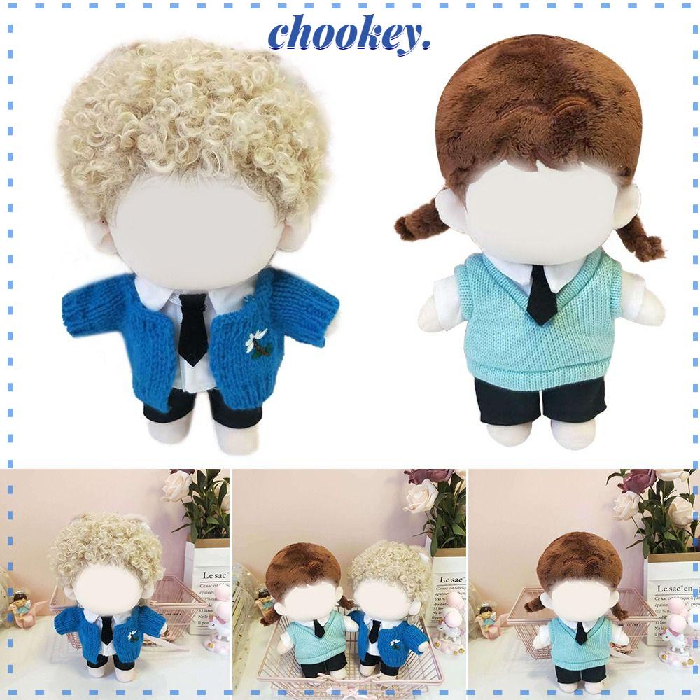 CHOOKEY Áo Len Không Tay Phong Cách Hàn Quốc Cho Búp Bê