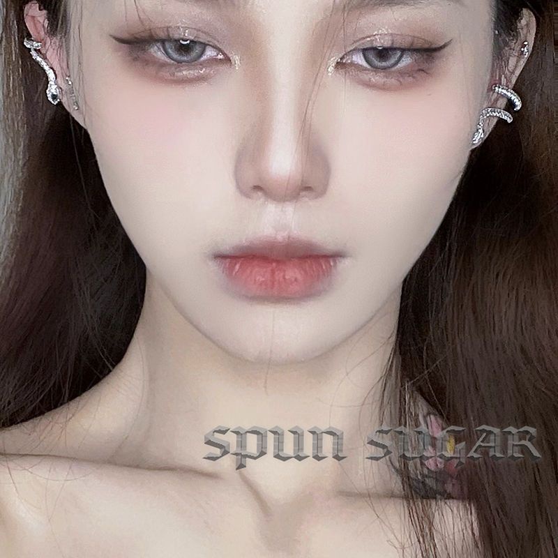 Bông Tai Mạ Bạc 925 Hình Rắn Lấp Lánh Phong Cách Âu Mỹ