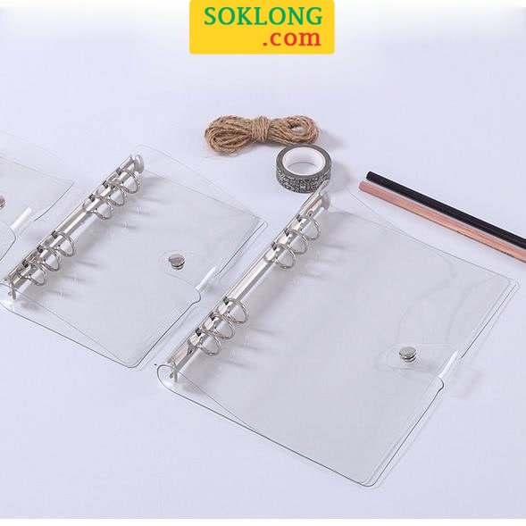 Bìa sổ còng nhựa dẻo A5/ B5 tặng kèm thước kẻ sổ còng P09 dễ dàng refill giấy (đọc kỹ lưu ý)