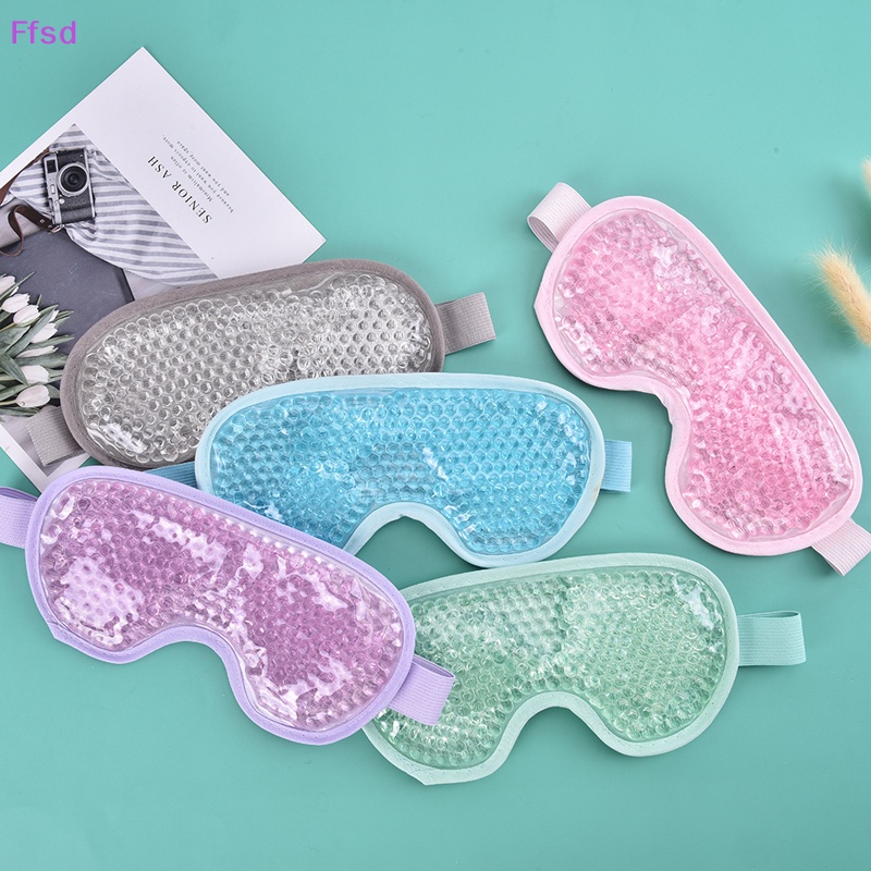 {Ffsd} Mặt Nạ Mắt Dạng Hạt Gel Có Thể Tái Sử Dụng Cho Liệu Pháp Nóng Lạnh Làm Mịn Thư Giãn Làm Đẹp