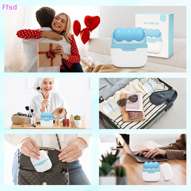 Cây Lăn Mát Xa Mặt Làm Mát Cuộn Tròn Thư Giãn