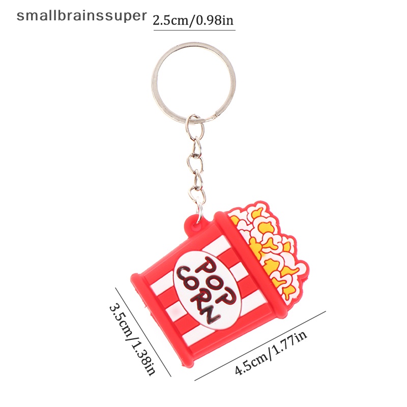 Móc Chìa Khóa Bằng PVC Mềm Hình Đồ Ăn Sáng Tạo