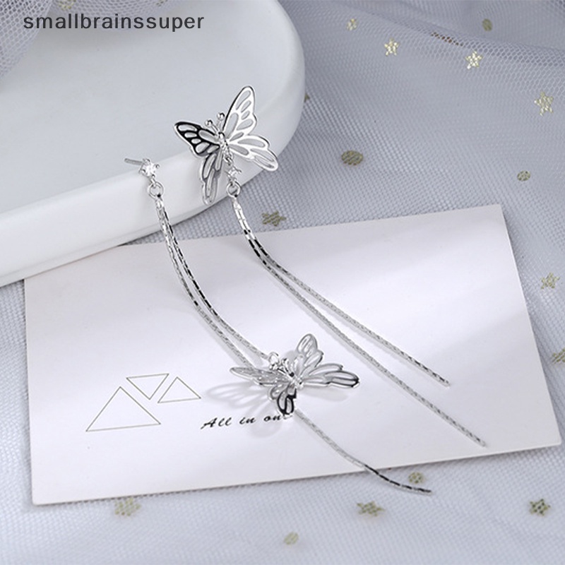 Bông Tai Dáng Dài Hình Bướm Thời Trang Dành Cho Nữ SBS