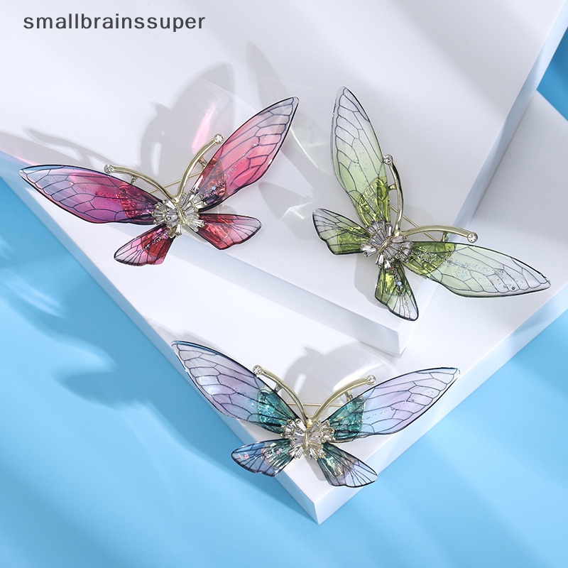 Trâm Cài Áo Hình Bướm Bằng Acrylic Trong Suốt Thời Trang Cho Nữ SBS
