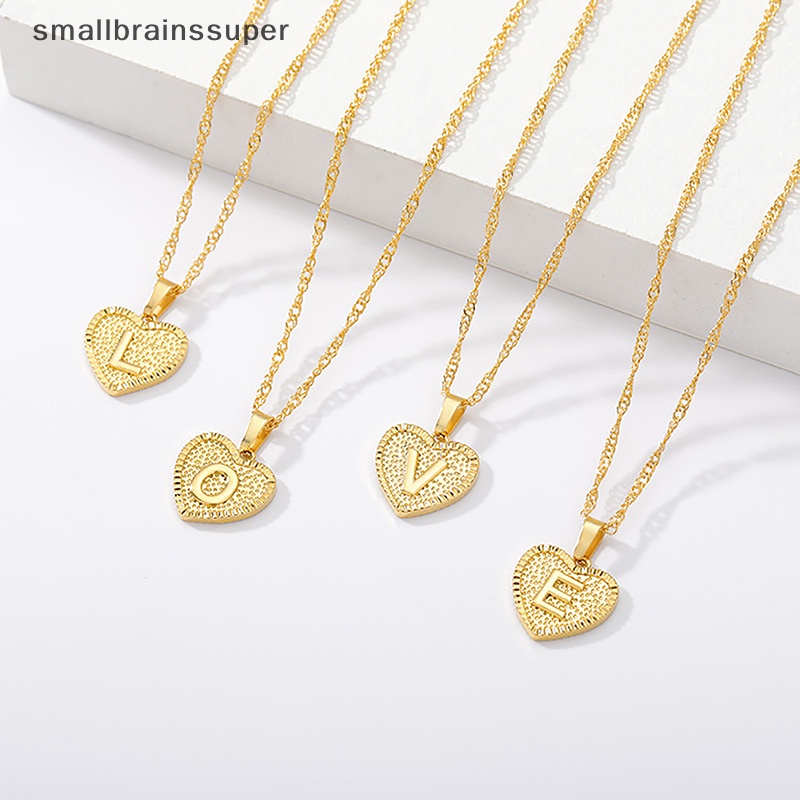 Vòng cổ Mặt Hình Trái Tim Khắc Chữ Cái A-Z Thời Trang Dành Cho Nữ