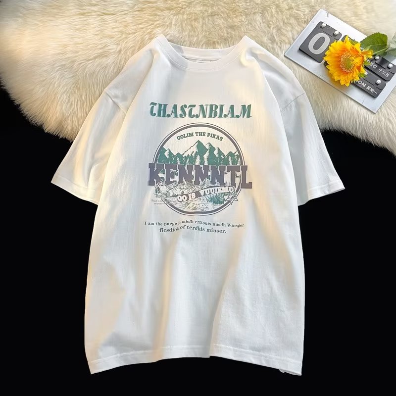 Áo Thun Cotton Ngắn Tay Trễ Vai Màu Mơ Phong Cách Mới Mùa Hè