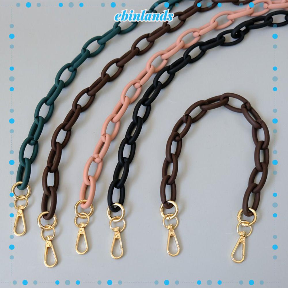 EBINLANDS Dây Đeo Túi Xách Bằng Nhựa Acrylic Phối Dây Xích Nhiều Màu Có Thể Tháo Rời Thời Trang Cho Nữ