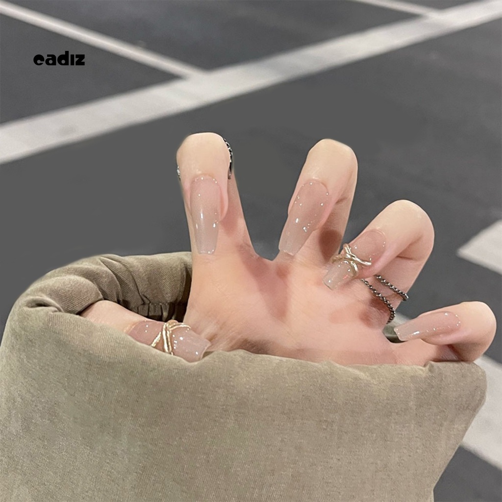 1 Bộ Móng Tay Giả Che Phủ Toàn Diện Hiệu Ứng Visual Effect Kèm Keo Dán Chuyên Dụng Cho Salon