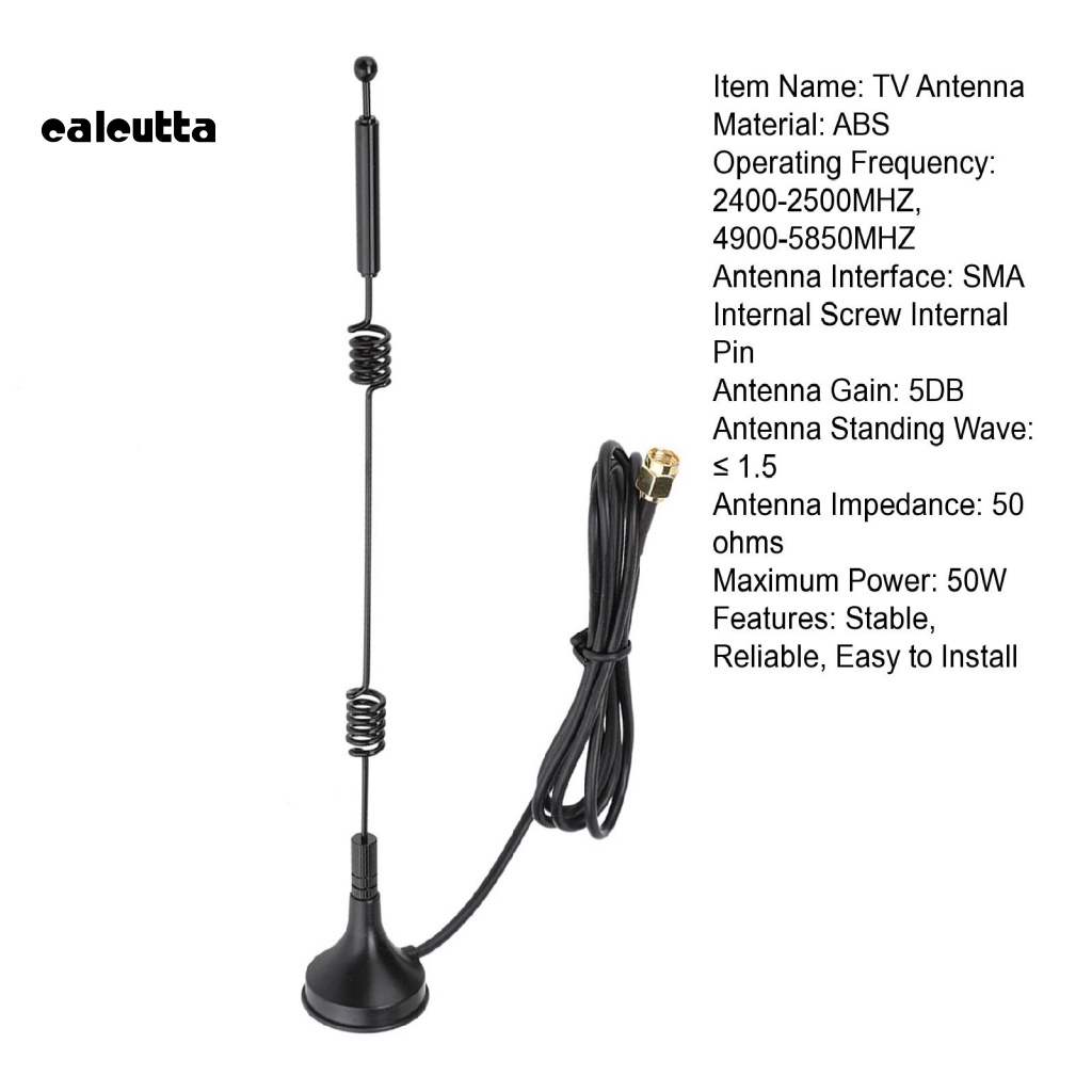 Ăng Ten TV Phạm Vi Rộng Helix Ổn Định 24G 58G Kèm Đế Hút Chuyên Dụng